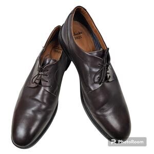 Clarks Chilver Walk Leather Dress Oxfords with Gore-Tex Brown Size 13